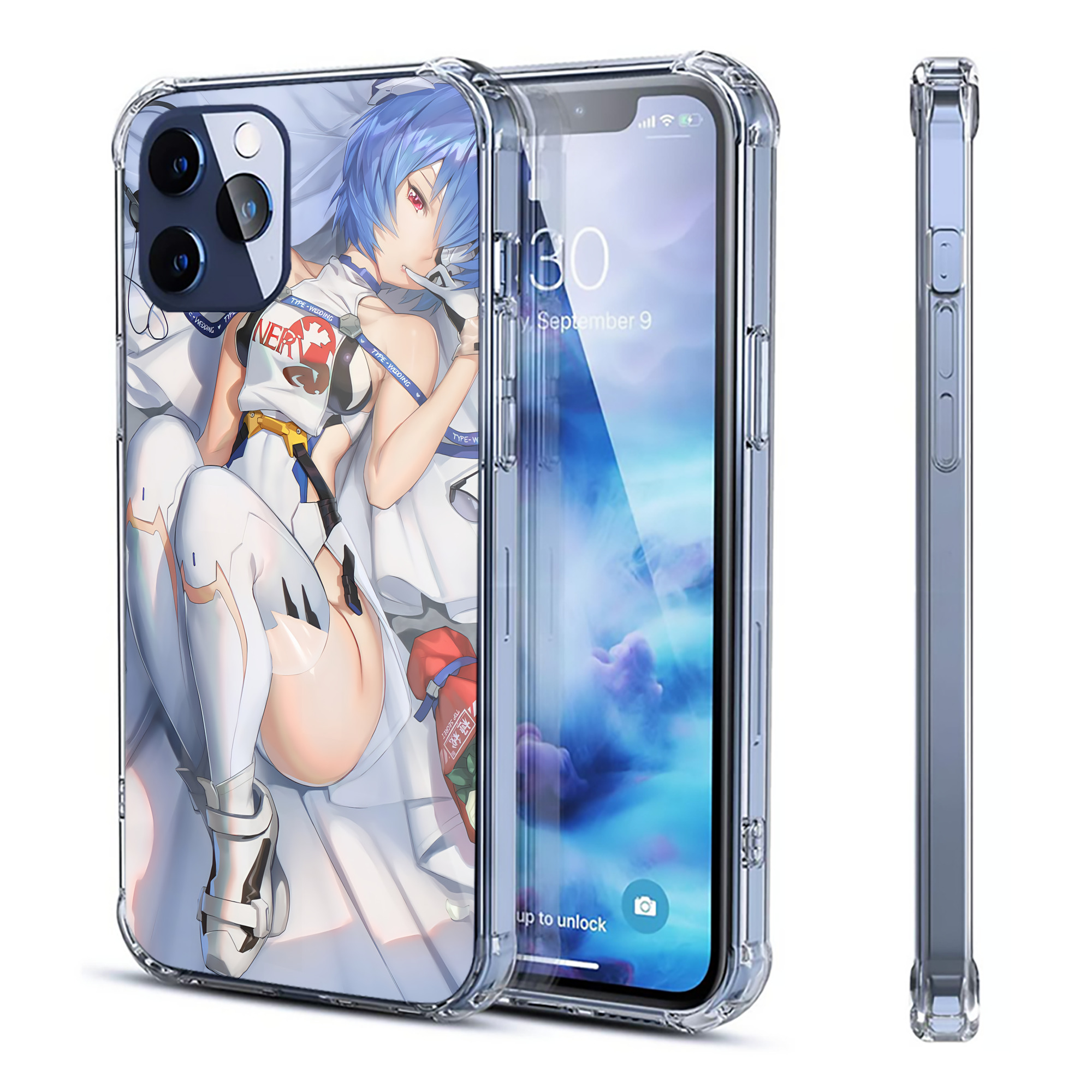 （画像用） EVA 新世紀エヴァンゲリオン 【iPhone 12シリーズ対応】透明スマホケース（クリアソフトケース）